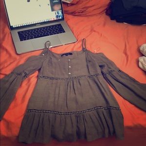 Brown boho shirt